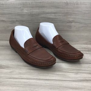 Cole Haan country brown leather penny loafers size 9AA